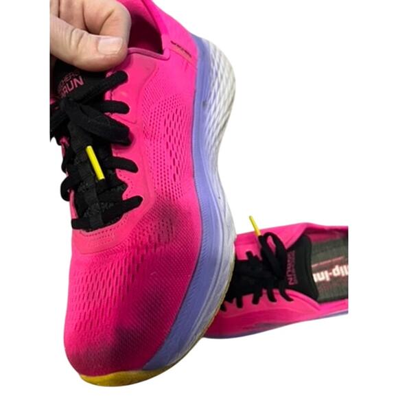 PINK Sketchers Max Cushion Elite 2.0 Solace Hands Free slip in Womens sz 10 - Picture 6 of 6